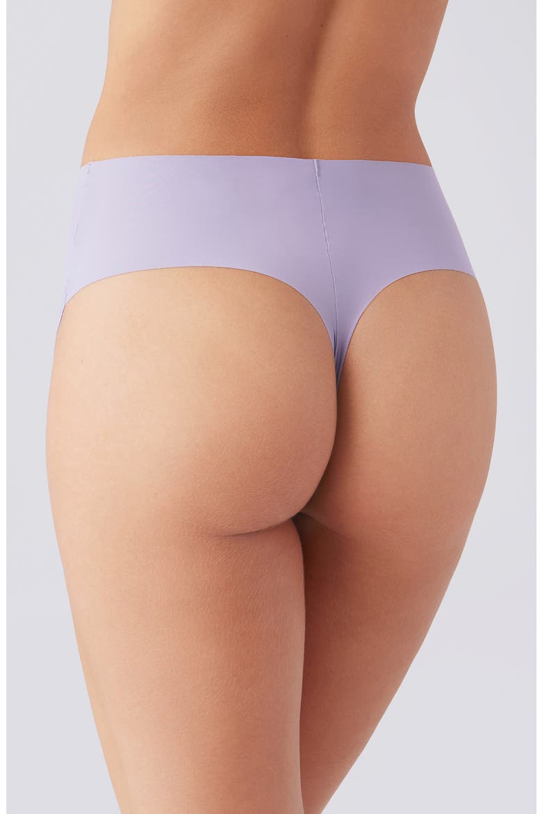 b.bare High Waist Thong, Alternate, color, LAVENDER GRAY