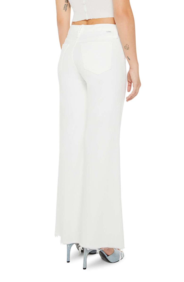 MOTHER Lil' Roller Frayed Wide Leg Jeans, Alternate, color, Fairest Of Them All