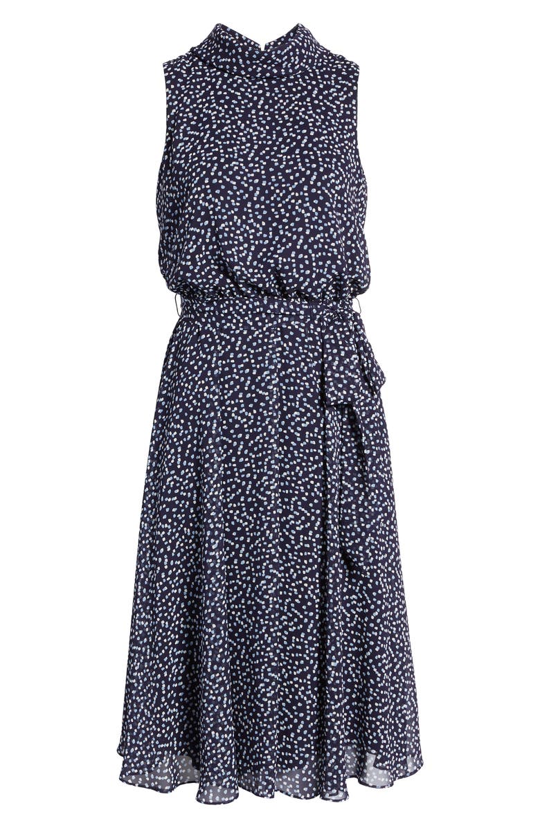 Harper Rose Confetti Print Blouson Midi Dress, Alternate, color, 