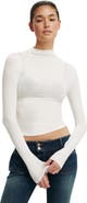 Cotton On Women's Base Layer Mock Neck Long Sleeve