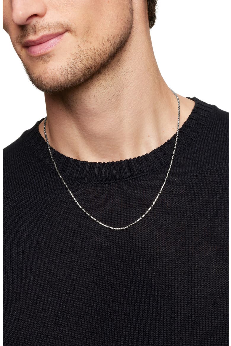 1.7mm Box Chain Necklace in Sterling Silver, Alternate, color, SILVER