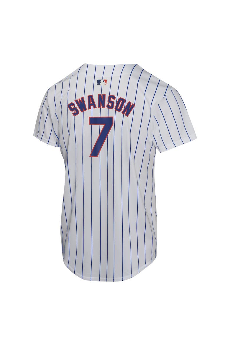 Youth Nike Dansby Swanson White Chicago Cubs Home Game Player Jersey, Alternate, color, White