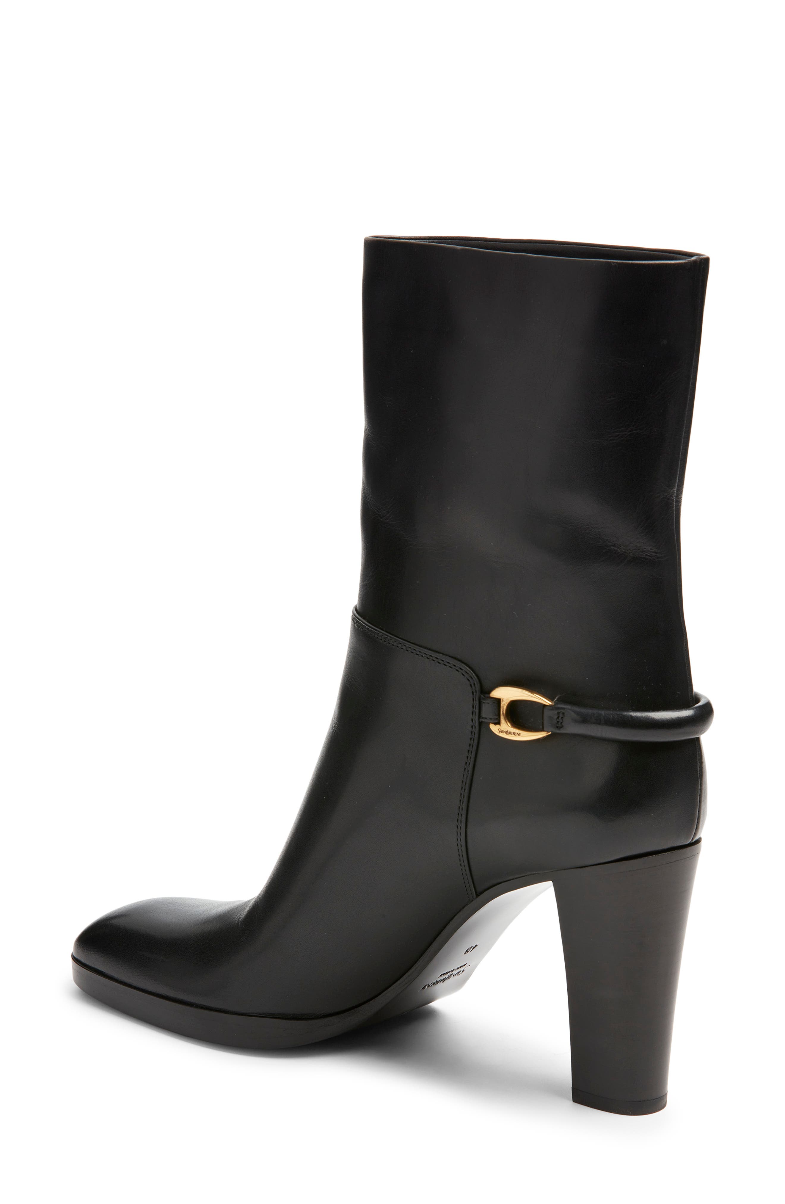 Saint Laurent Sulpice Bootie, Alternate, color, Noir