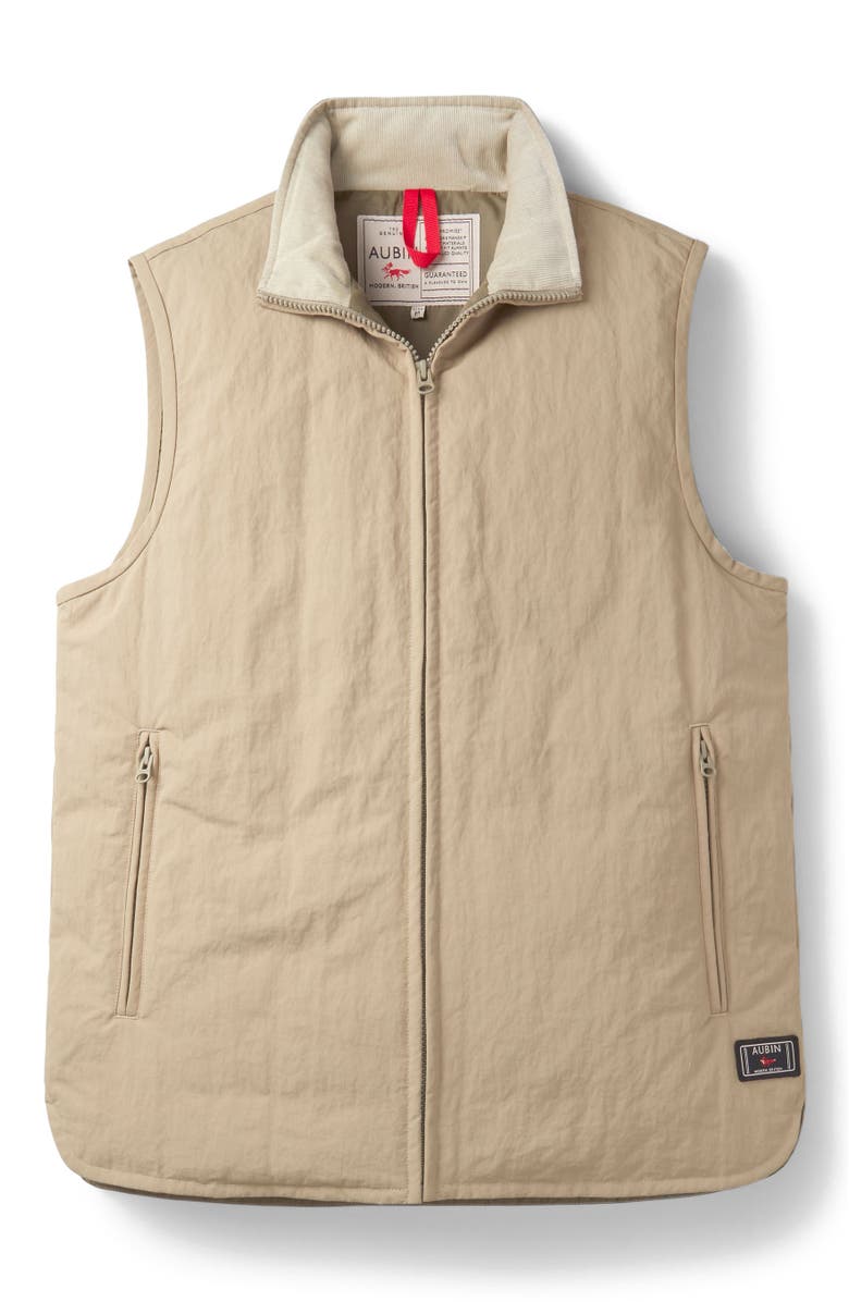 Aubin Lancaster Lightweight Nylon Gilet, Alternate, color, Light Khaki