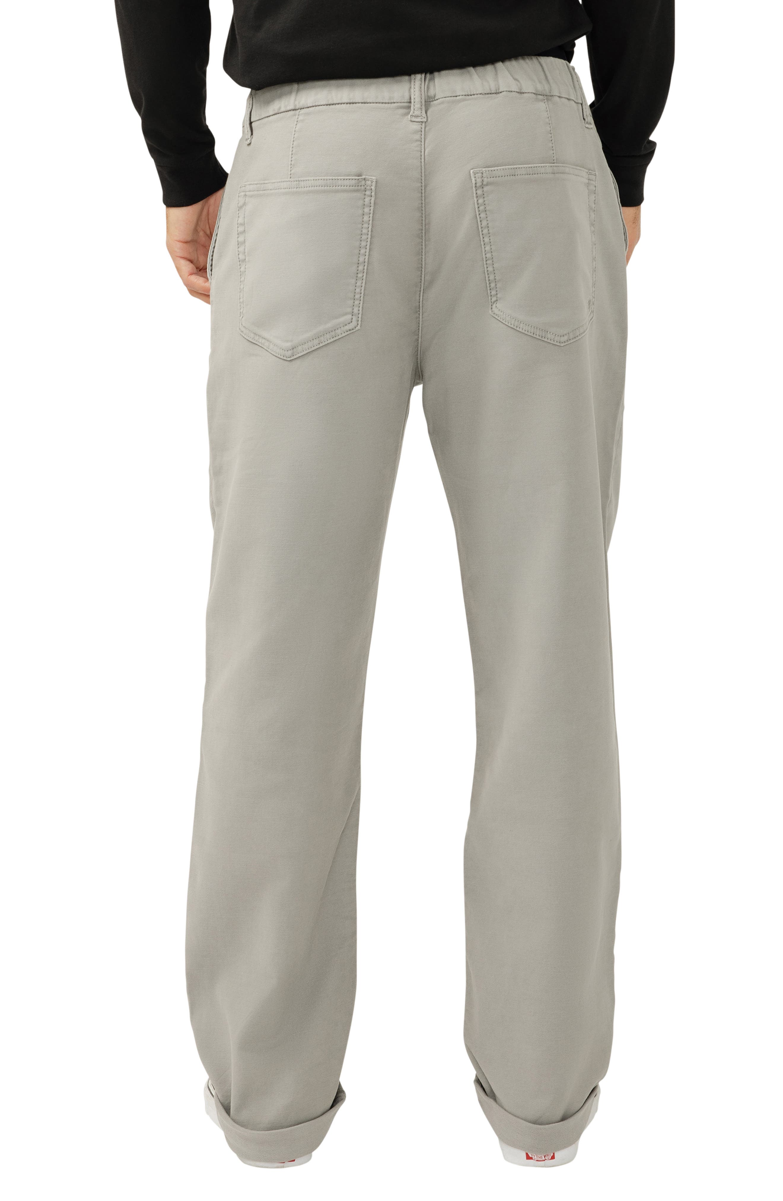 Relaxed Drawstring Waist Knit Flex Jeans - image 2