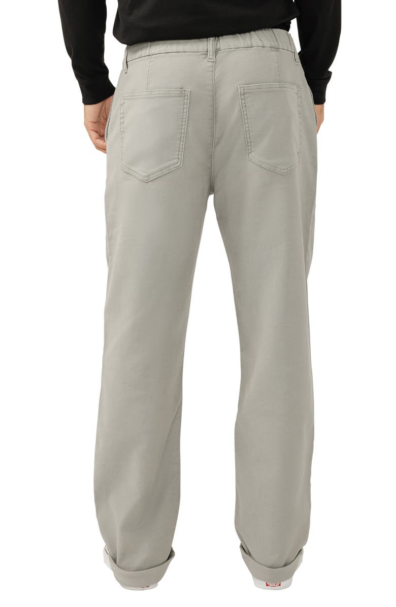 Silver Jeans Co. Relaxed Drawstring Waist Knit Flex Jeans, Alternate, color, Pebble Grey