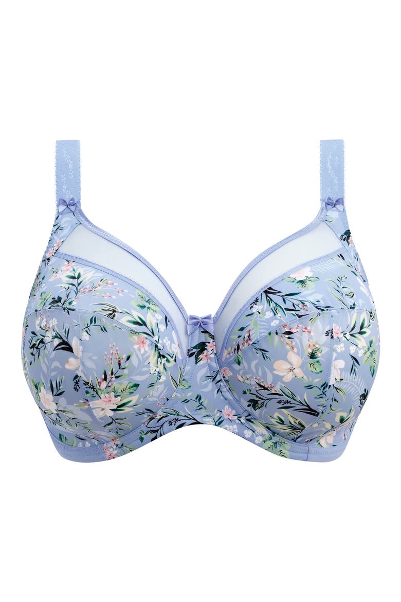 Kayla Full Figure Underwire Bra, Alternate, color, CORNFLOWER