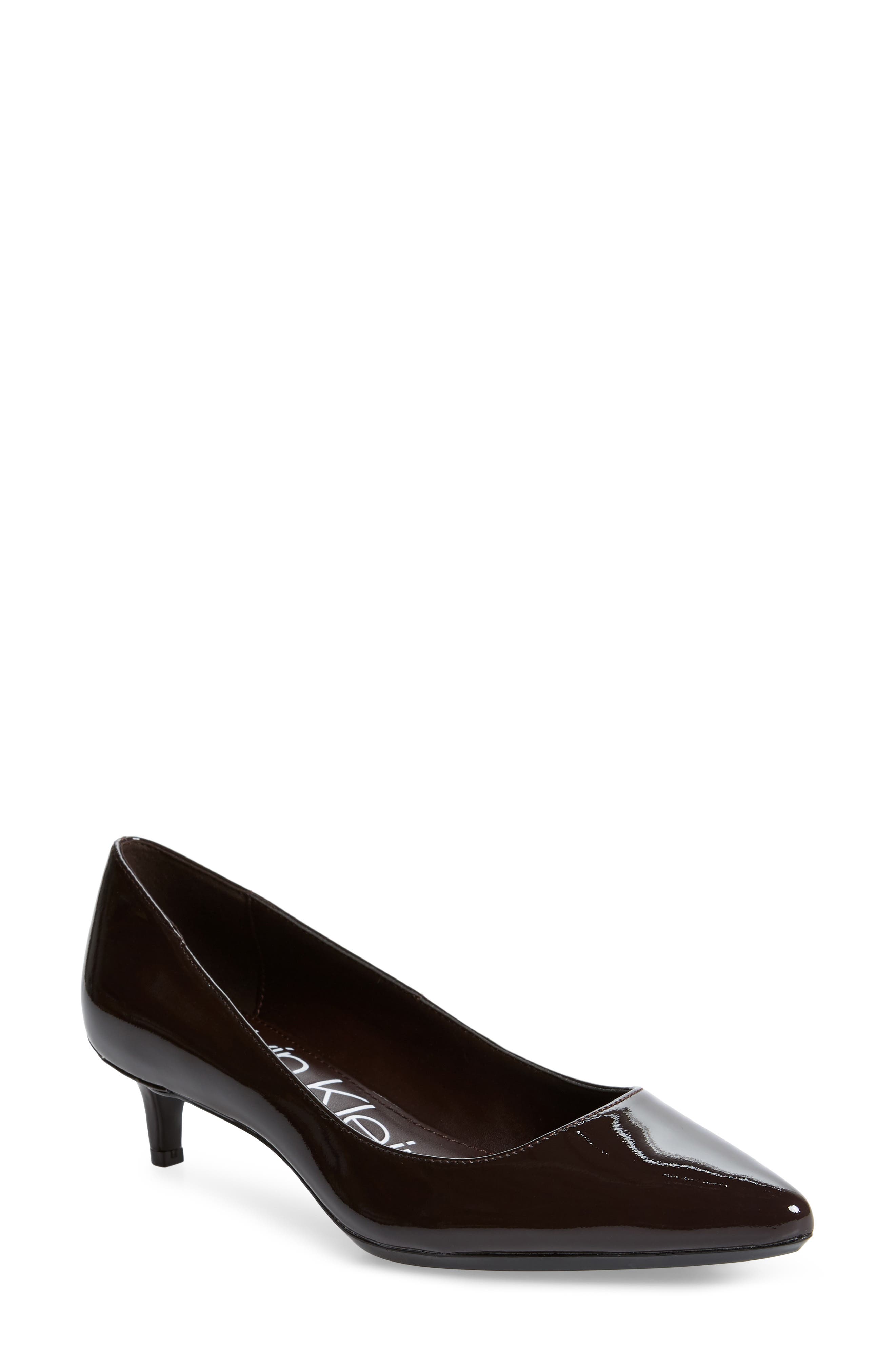 Gabrianna Pump, Main, color, MAHOGANY LEATHER