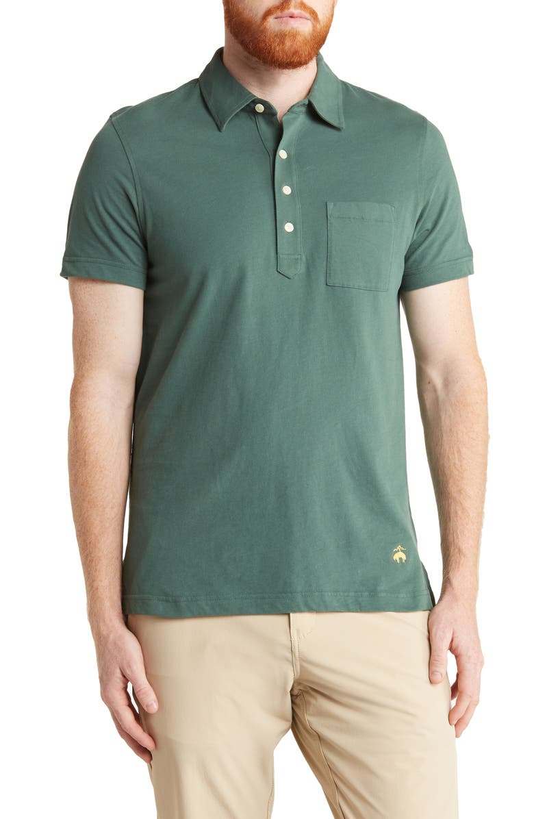 Brooks Brothers Jersey Solid Pocket Polo, Main, color, 