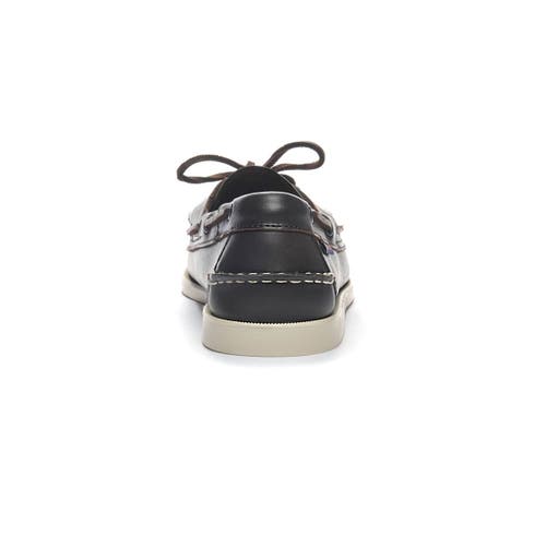 Sebago Classic Portland Boat Shoes In Black
