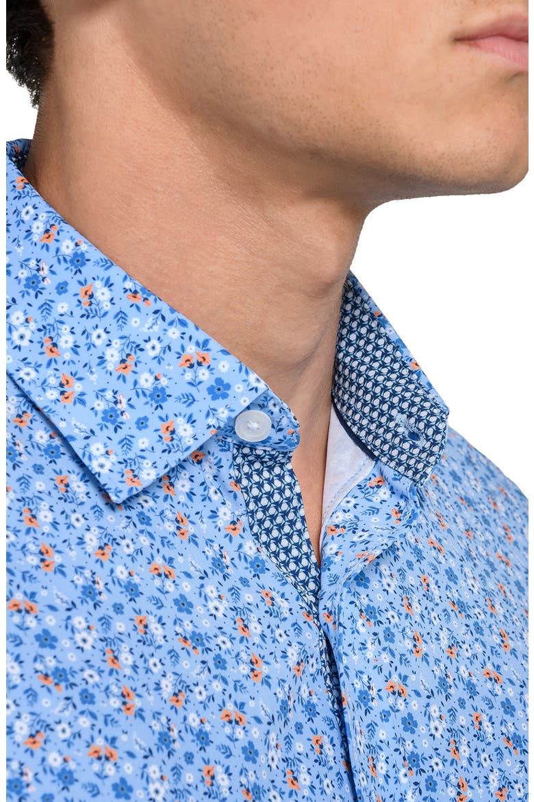 Amber Floral Woven Long Sleeve Basic, Alternate, color, CHAMBRAY BLUE