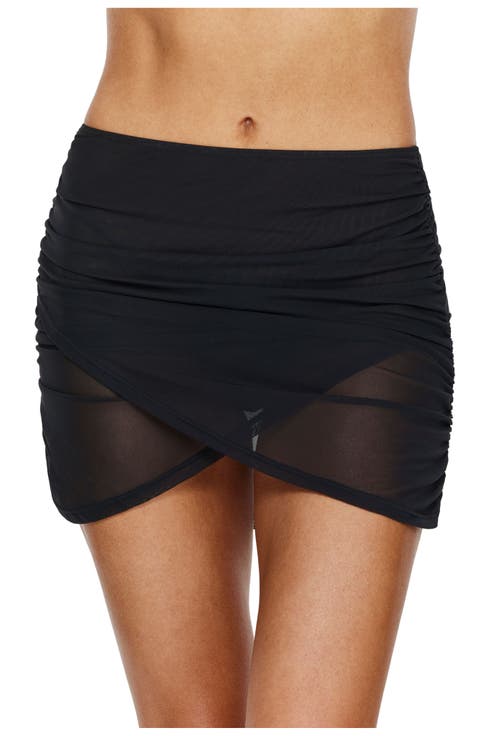 Midnight Mesh Skirt Cover-Up
