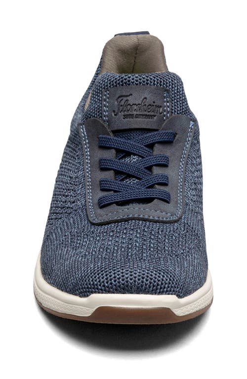 Florsheim Boys' Satellite Jr. Knit Elastic Lace Slip On Sneakers - Toddler, Little Kid, Big Kid In Blue