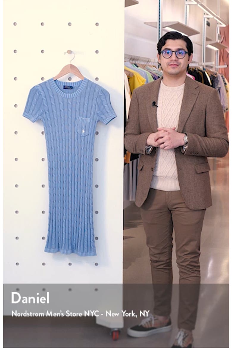 Cotton Cable Sweater Dress video