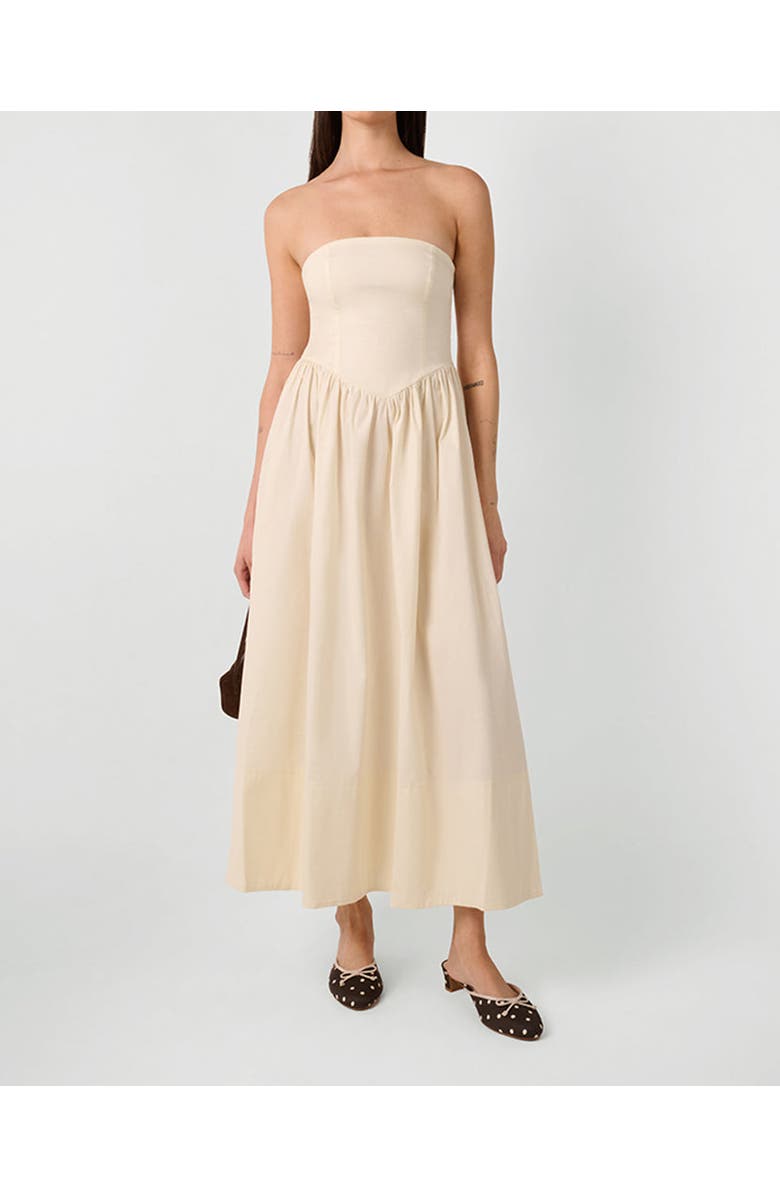 WeWoreWhat Corset Maxi Dress, Main, color, Ivory