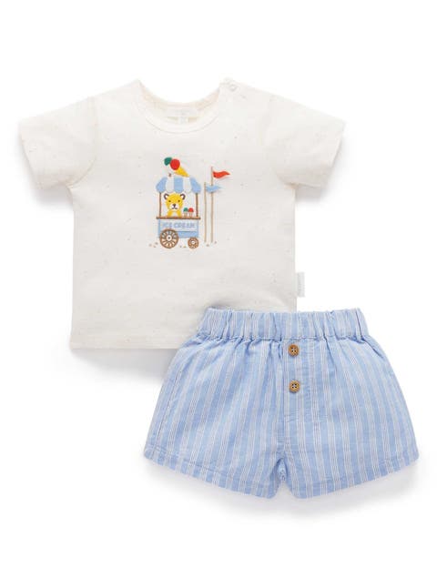 Ice Cream Cart Top & Shorts Set
