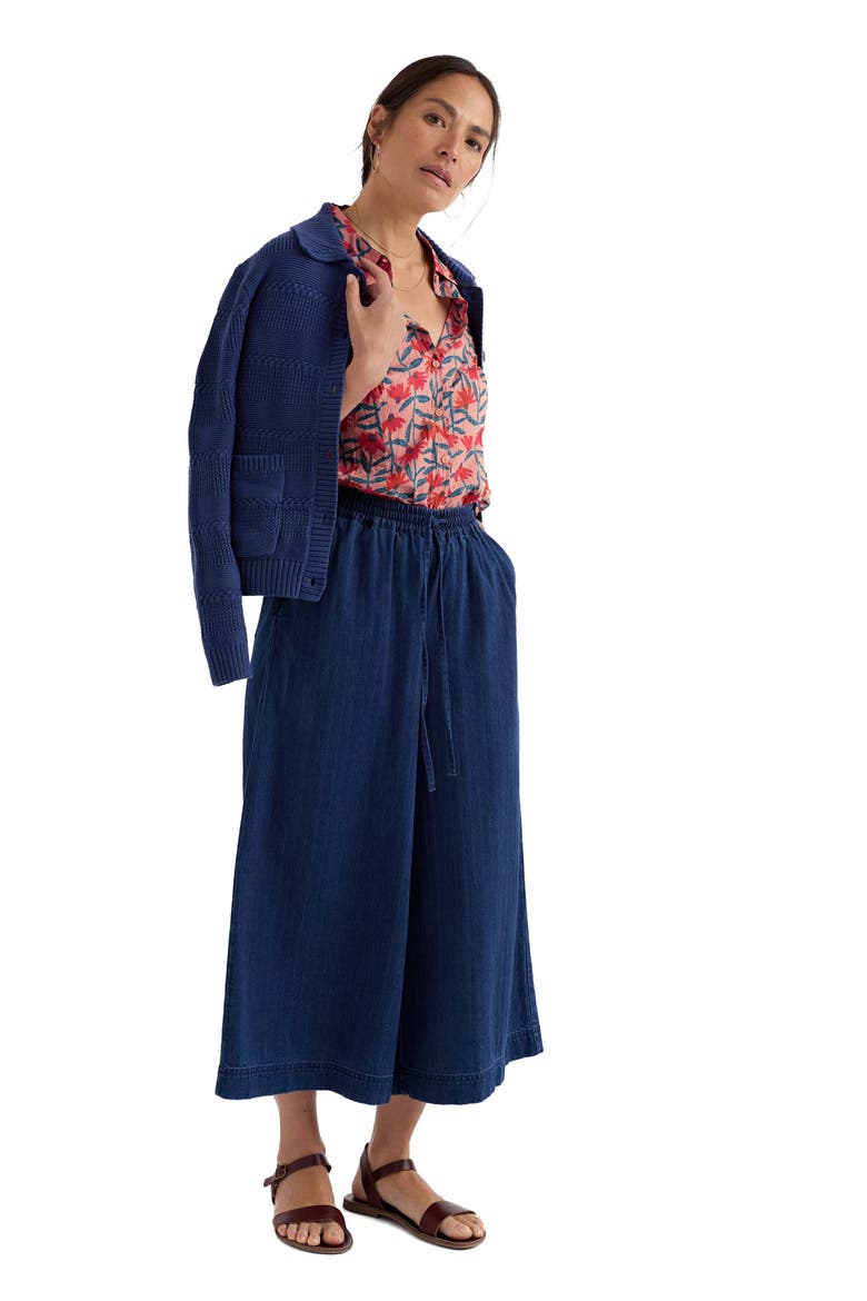 Larissa Floral Crinkled Organic Cotton Button-Up Shirt, Alternate, color, ECHINACEA STEMS ROSEHIP