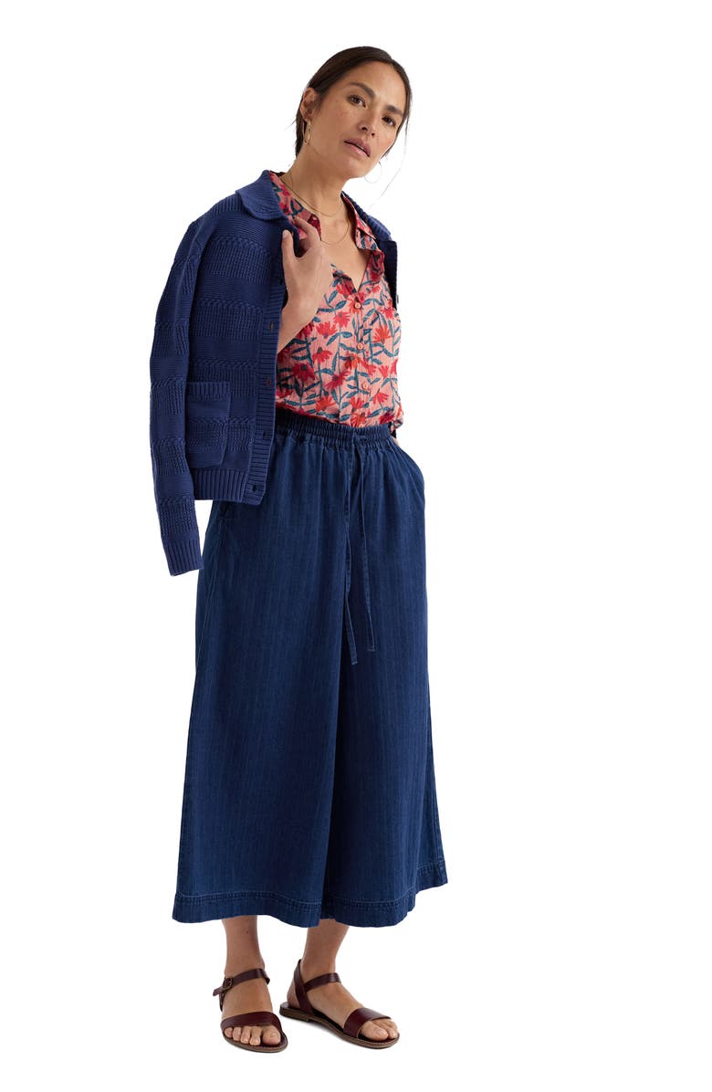 Seasalt Cornwall Larissa Floral Crinkled Organic Cotton Button-Up Shirt, Alternate, color, Echinacea Stems Rosehip