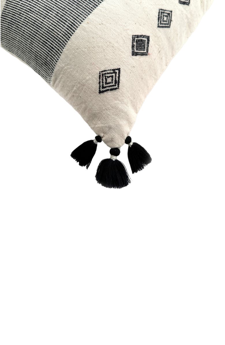 Nimmit Trekant Handwoven Pillow - Cover Only, Alternate, color, Natural / Black