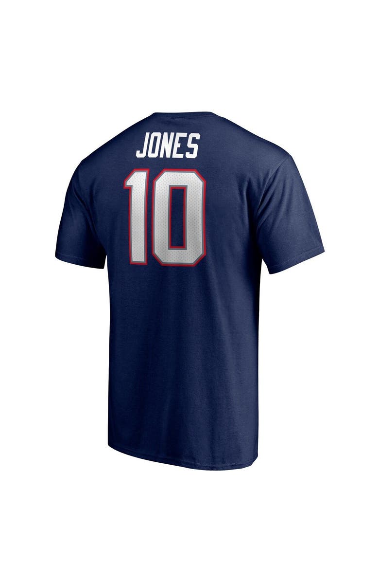 FANATICS Men's Fanatics Branded Mac Jones Navy New England Patriots Player Icon T-Shirt, Alternate, color, 