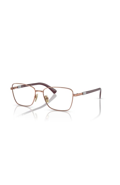 Vogue Eyewear 52mm Butterfly Optical Glasses In Brown