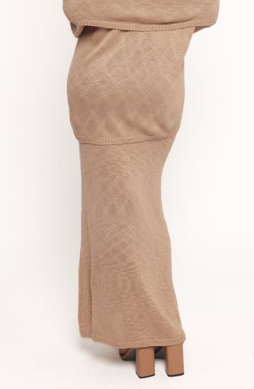Petal And Pup Petal & Pup Indya Knit Maxi Skirt In Gold