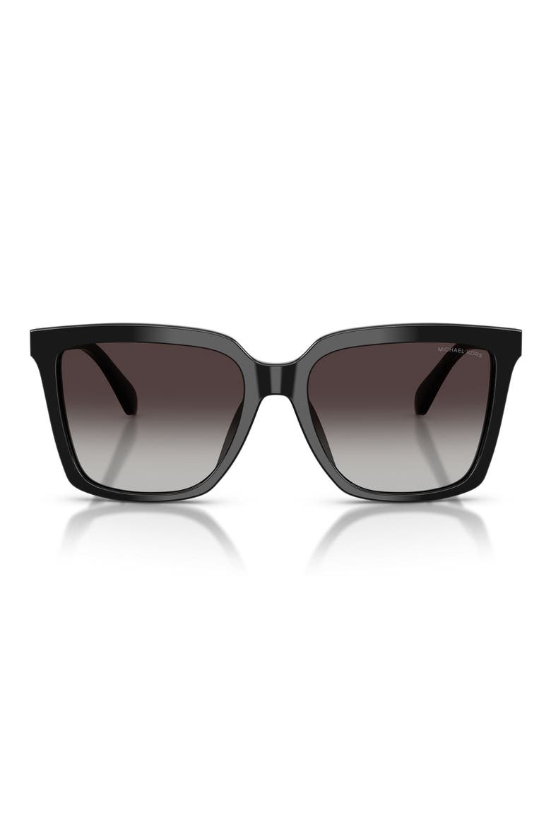 Menaggio 53mm Gradient Square Sunglasses, Main, color, BLACK / LIGHT GREY GRADIENT