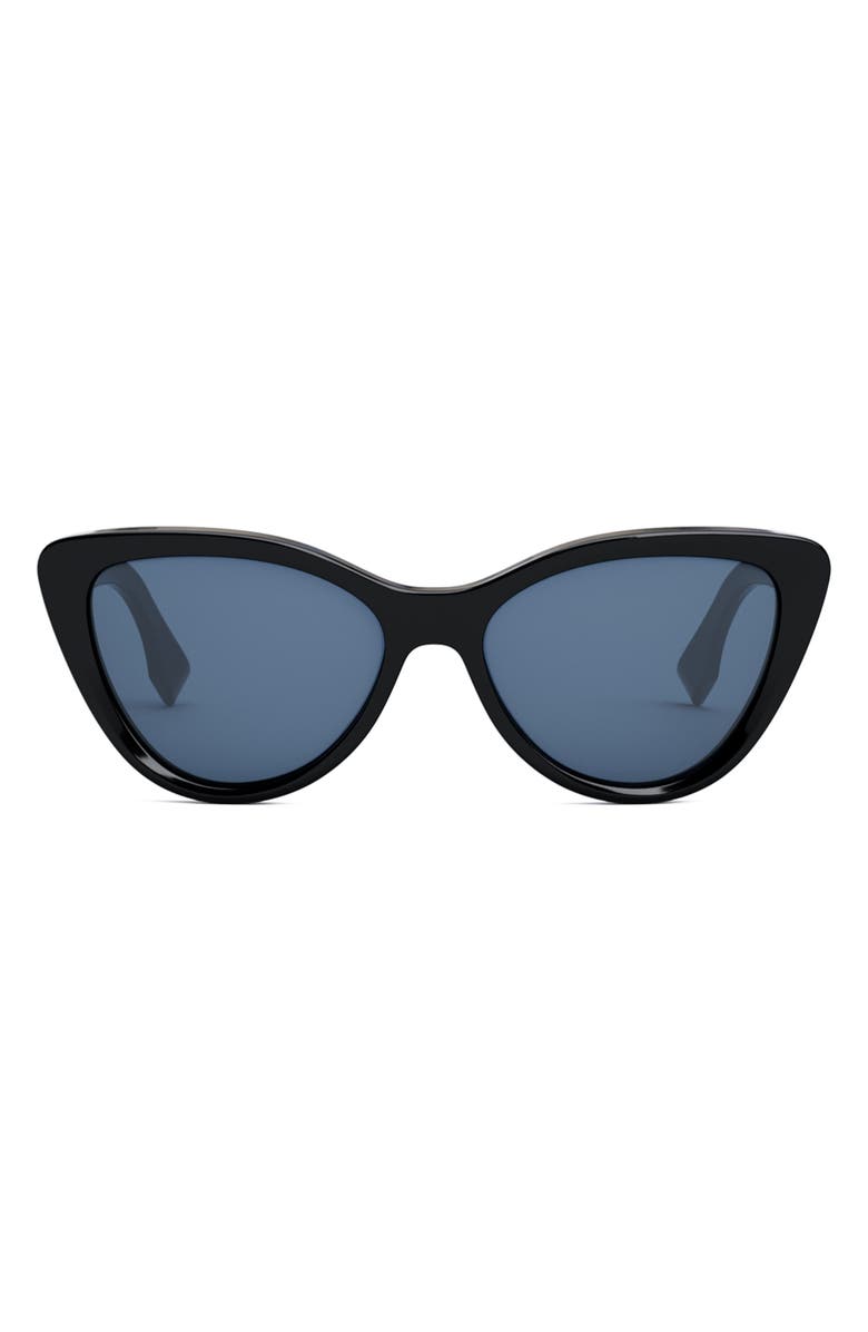 Fendi 'Fendi Lettering 55mm Cat Eye Sunglasses, Main, color,
