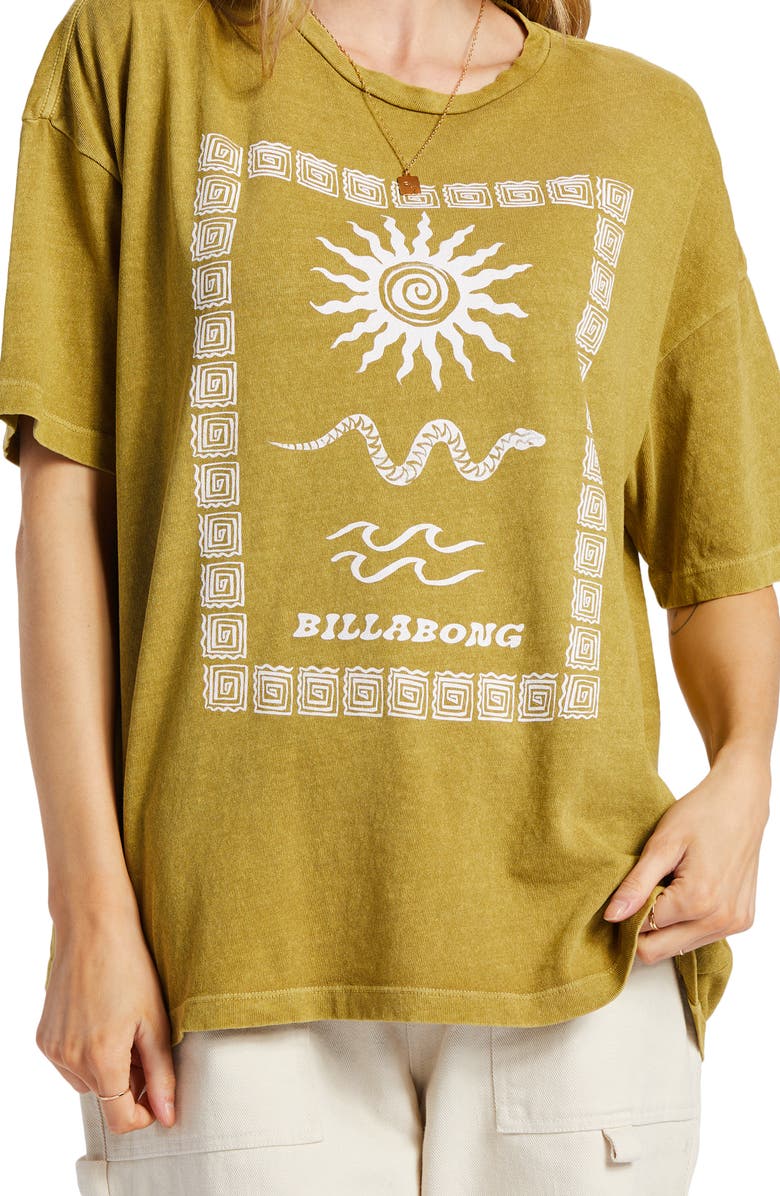 Billabong Spirit Inside Oversize Cotton Graphic T-Shirt, Alternate, color,