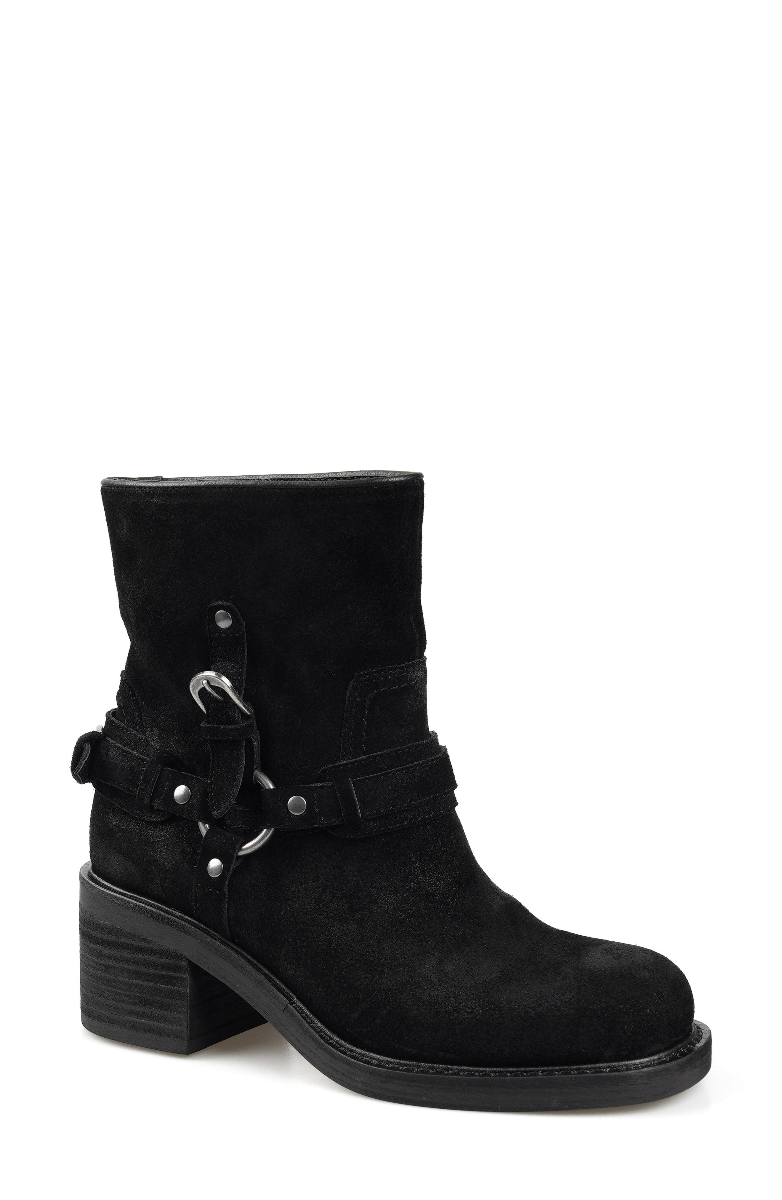 Candie's Fridda Moto Bootie, Main, color, Black