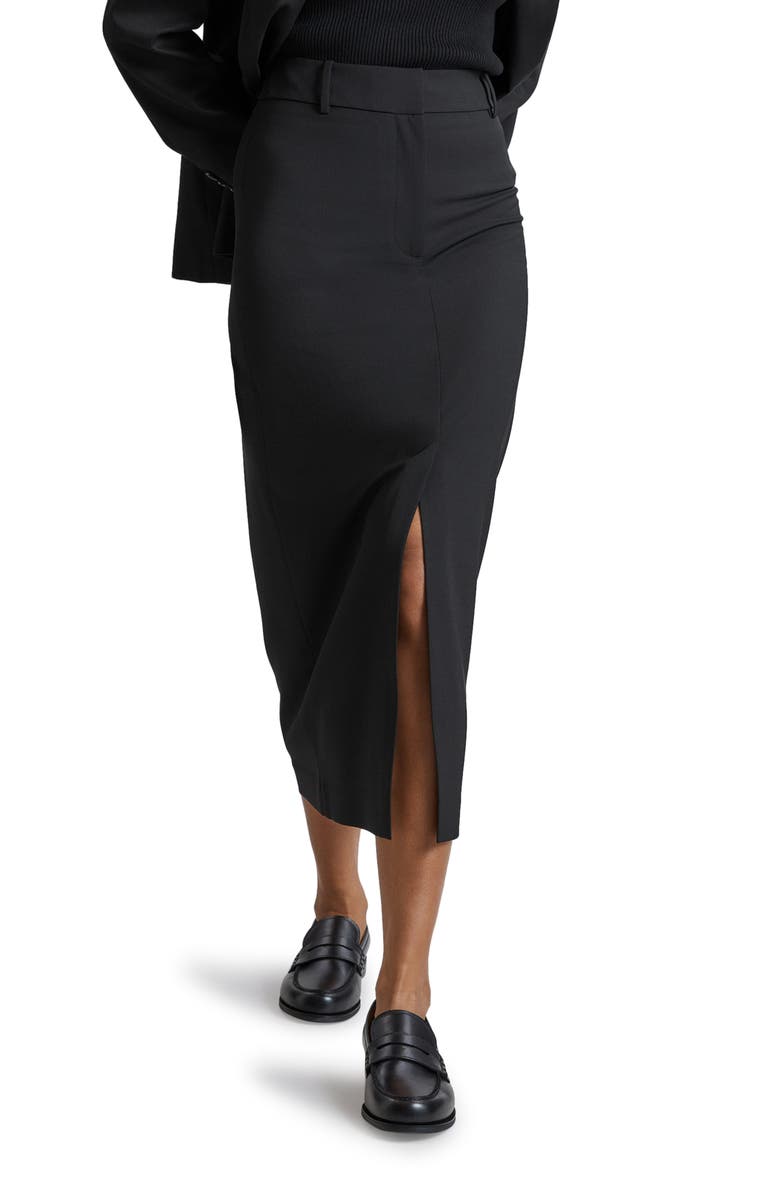 & Other Stories Wool Blend Midi Pencil Skirt, Main, color, 