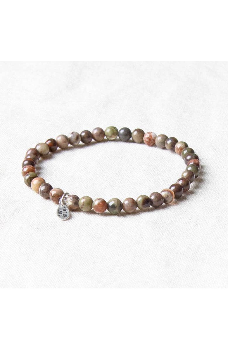 Tiny Rituals Natural Ocean Jasper Energy Bracelet, Alternate, color, Brown / Green