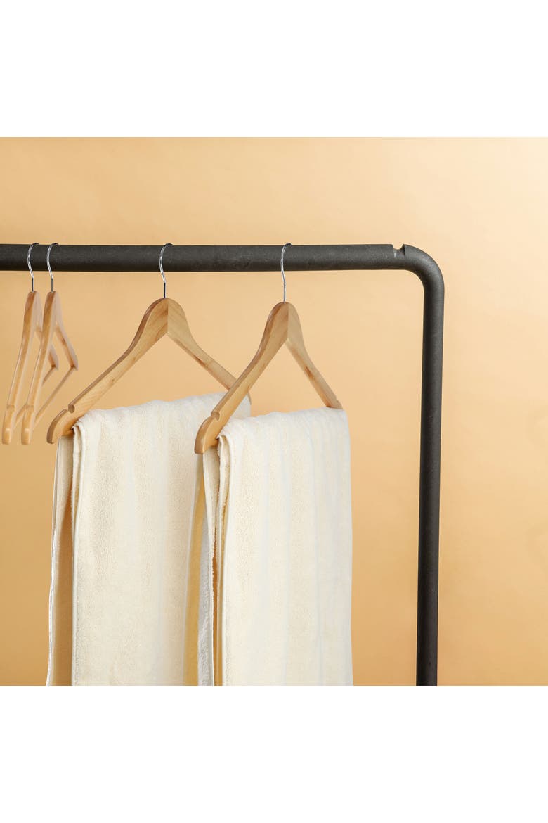 20 Piece Acacia Wood Swivel Hook Hanger Set, Alternate, color, Light Brown