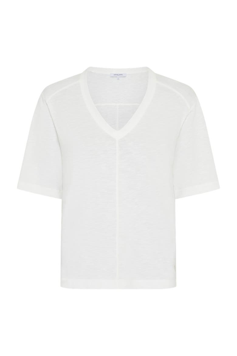 Marisa V-Neck Short Sleeve T-Shirt, Alternate, color, White
