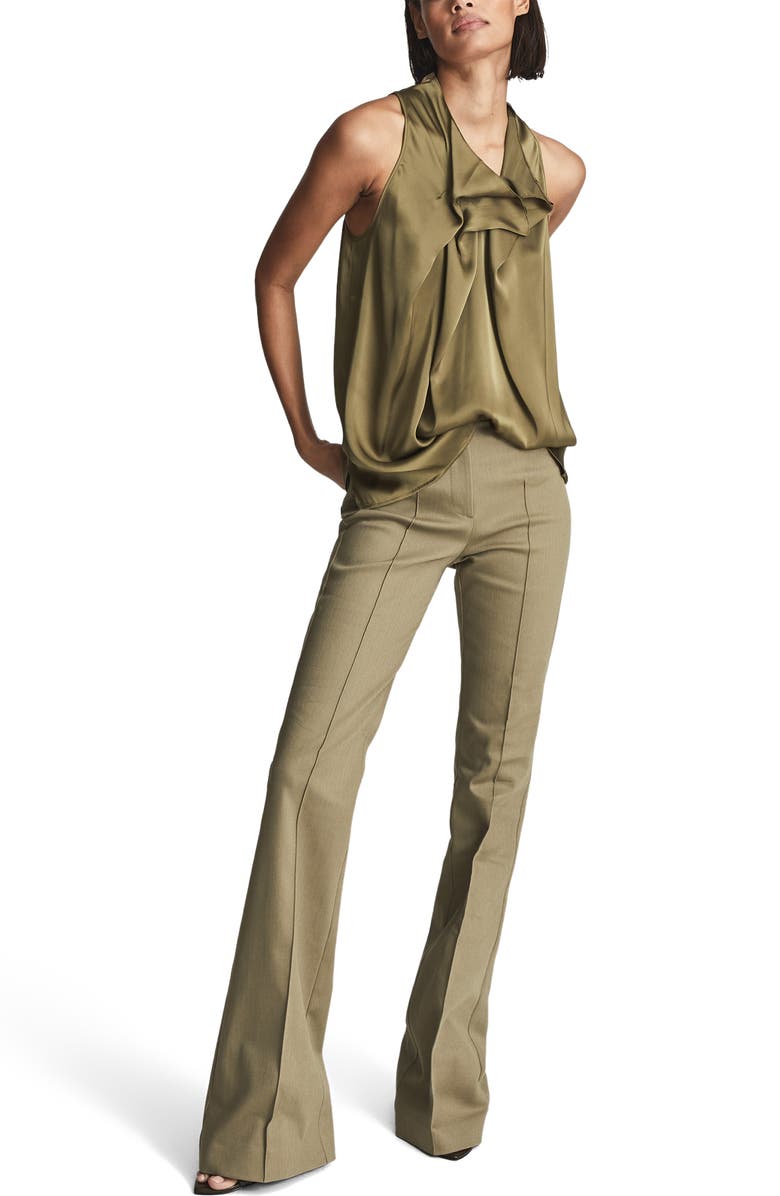 Reiss Miana Gathered Satin Blouse, Alternate, color,