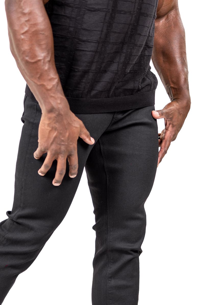 Maceoo Marthyr Slim Fit Jeans, Alternate, color, Black