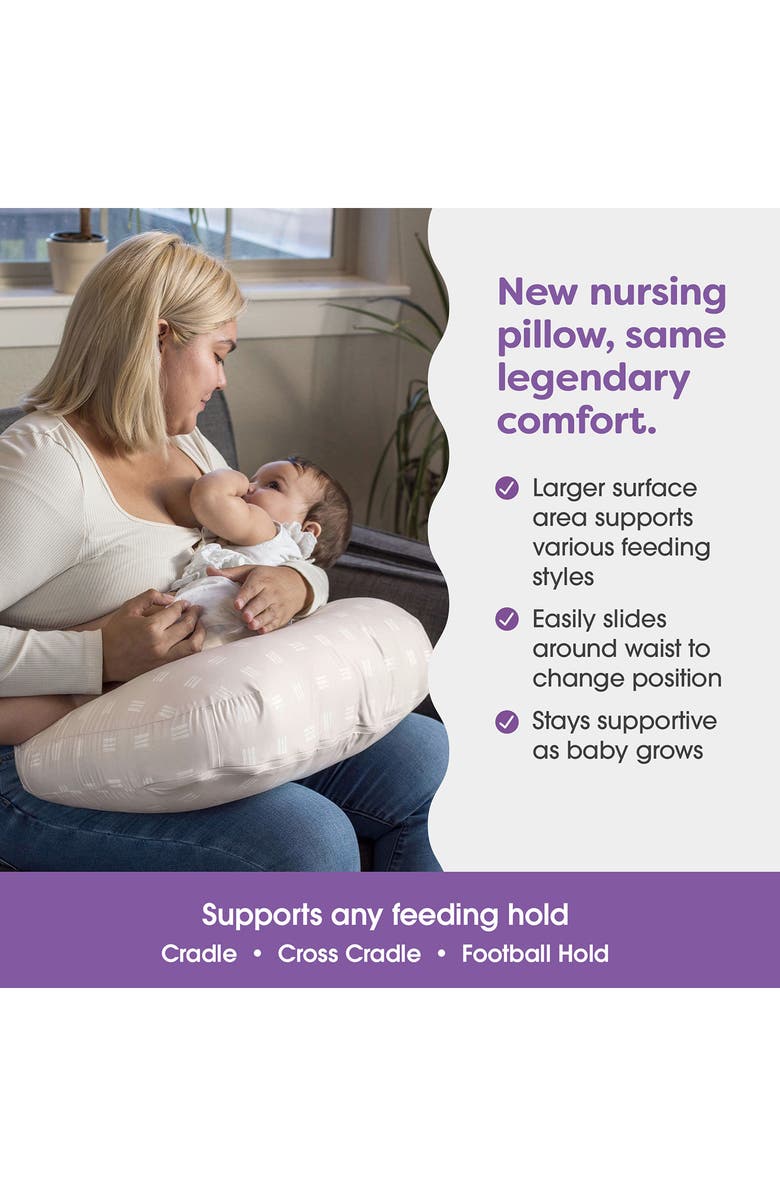 Boppy Nursing Pillow, Alternate, color, Tan Checkered Stripe