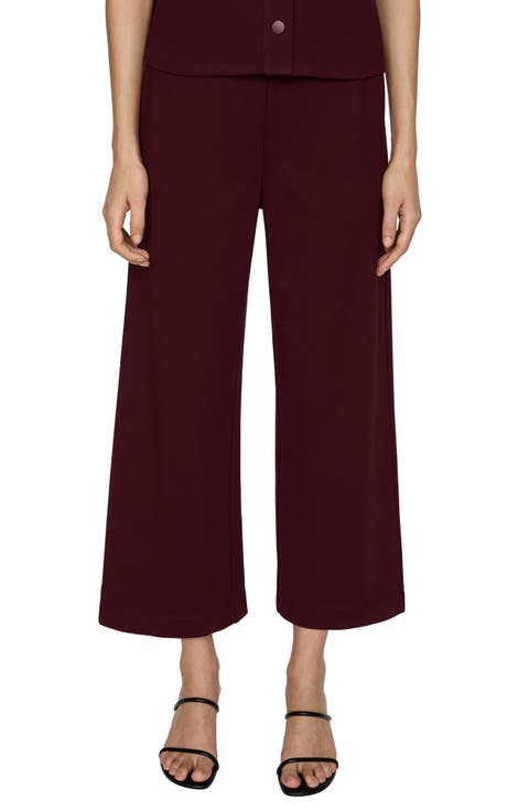 Women's Burgundy Cropped & Capri Pants | Nordstrom