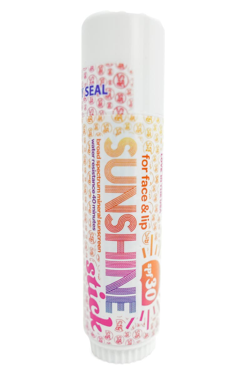 Sunshine & Glitter Kids' All-Natural Mineral SPF 30 Sunscreen Stick, Main, color, White
