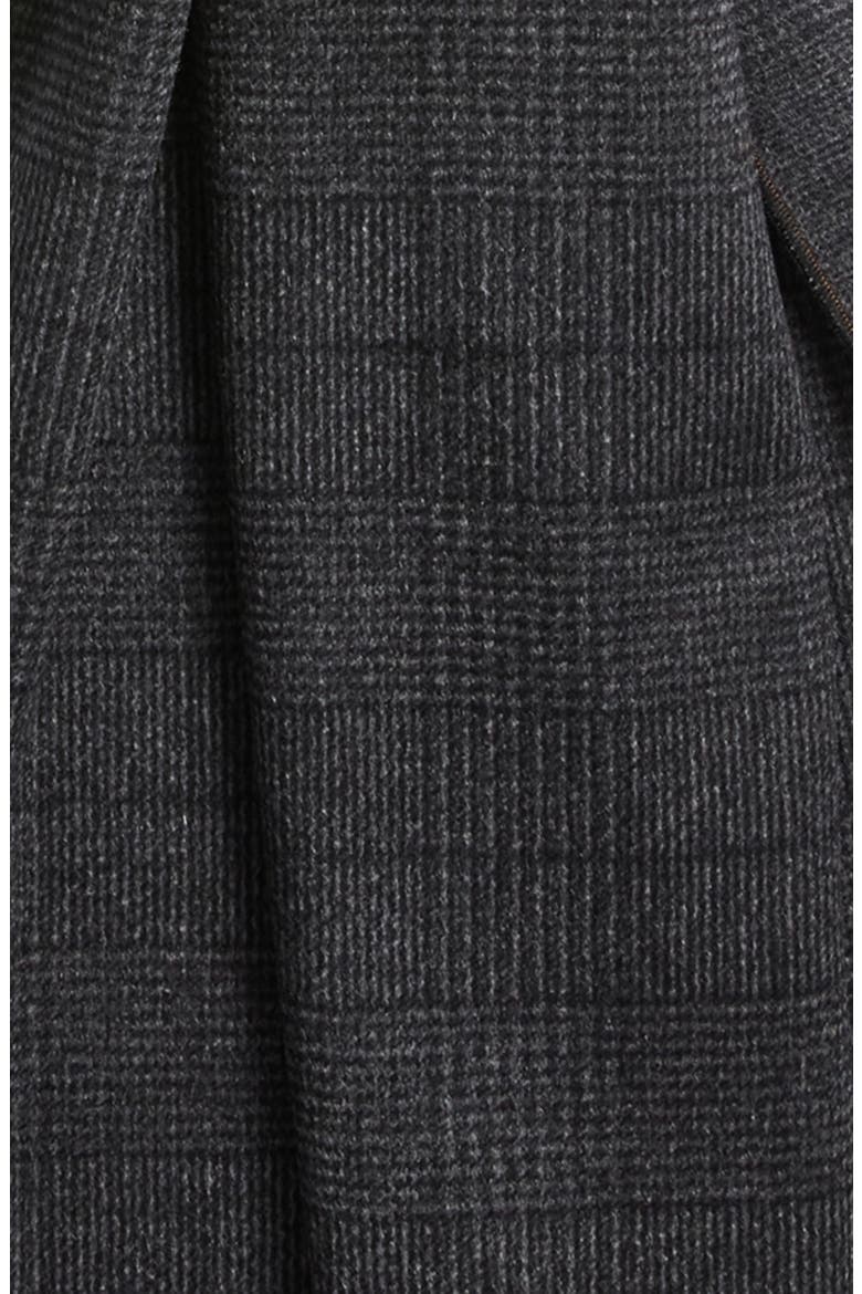 Glen Plaid Wool Scarf, Alternate, color, GRAY