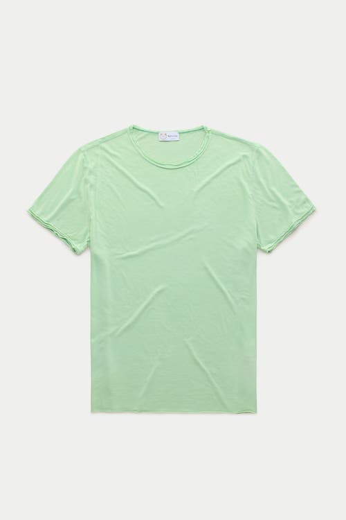 Wolf Vs. Goat (wvg) Light Weight Short Sleeve Roll Neck T-shirt In Green