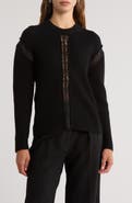 Simkhai Ruba Lace Trim Sweater