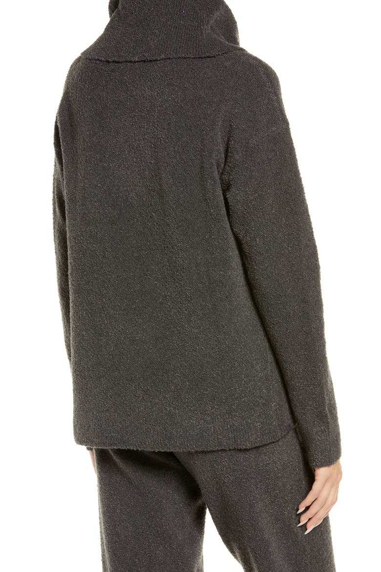EcoChic™ Cowl Neck Pullover, Alternate, color, CARBON