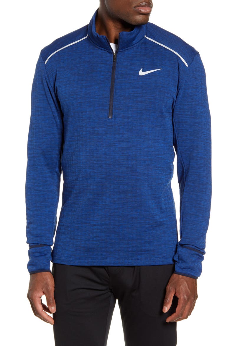 Therma Sphere Element 3.0 Half Zip Pullover, Main, color, OBSIDIAN/ HEATHER/ SILVER