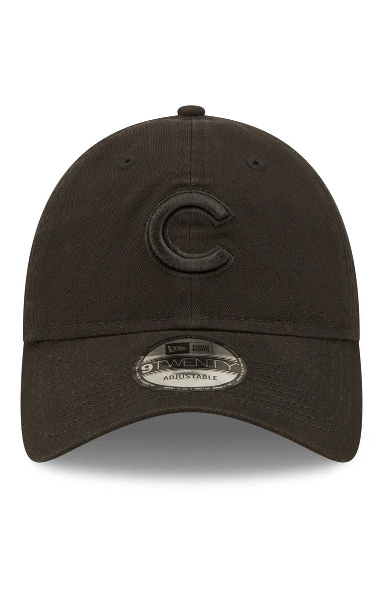 New Era Men's New Era Chicago Cubs Black On Black Core Classic 2.0 9TWENTY Adjustable Hat, Alternate, color,