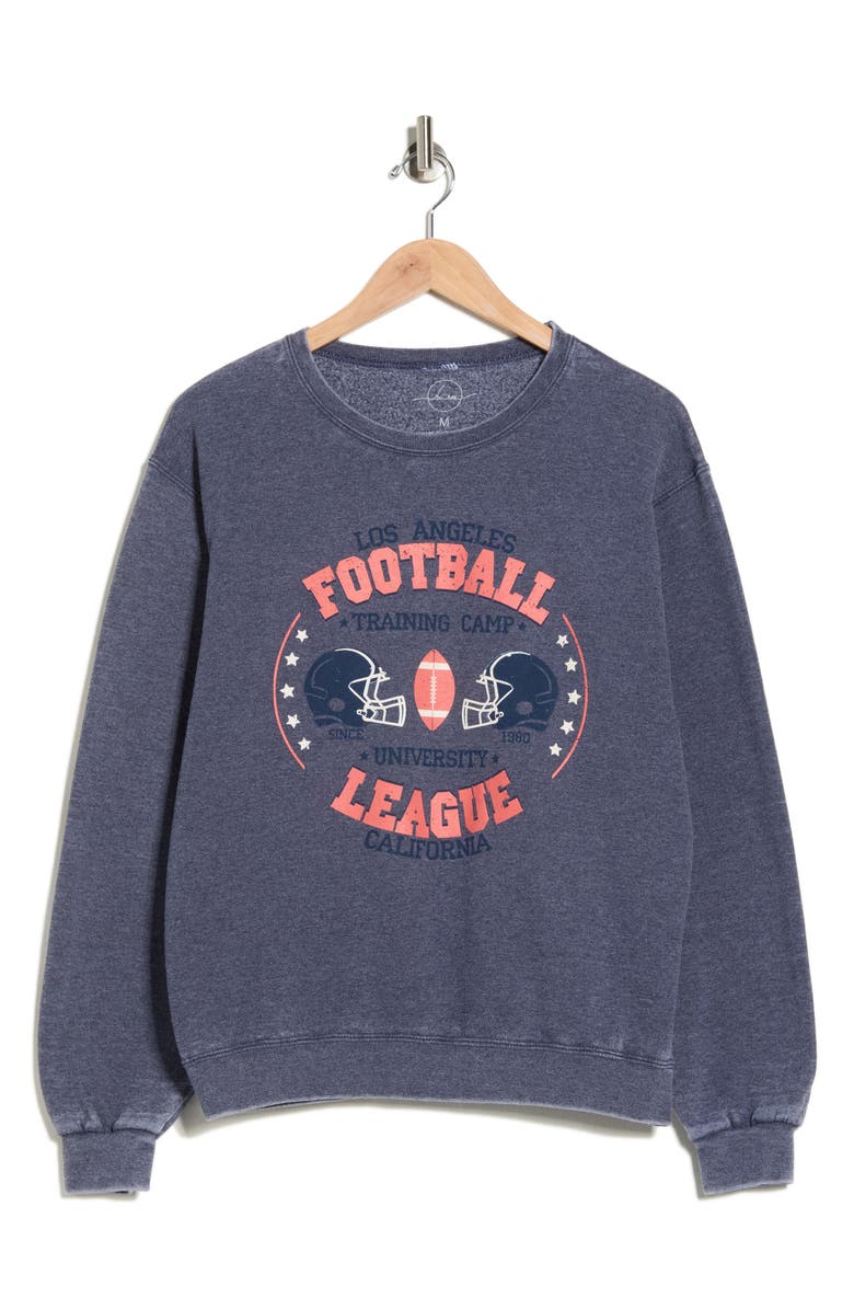 Hi Res LA Football League Graphic Sweatshirt, Alternate, color, Burnout Blue