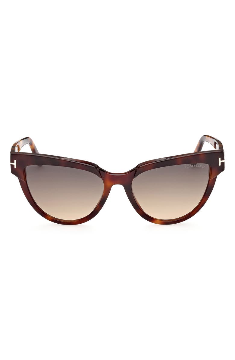 TOM FORD 57mm Cat Eye Sunglasses, Main, color, 