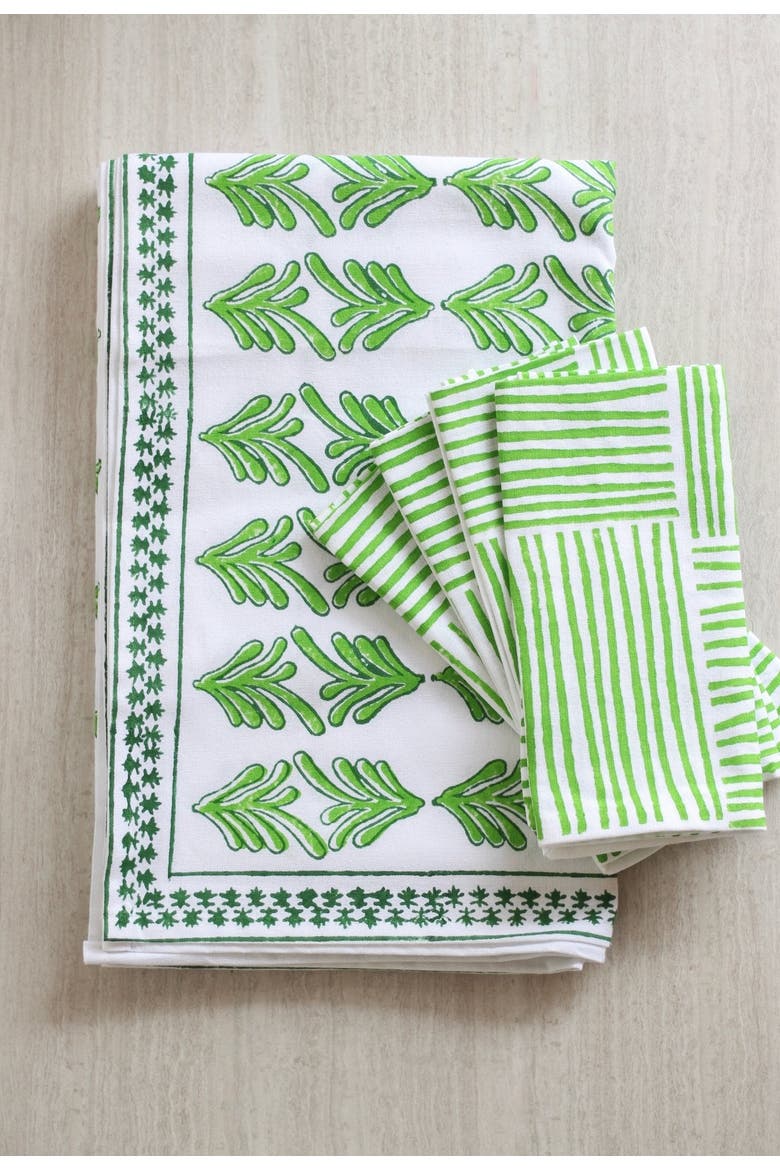 Palmetto Table Runner, Alternate, color, Green - 18x90"