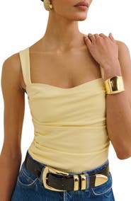 Reformation Trish Ruched Tank