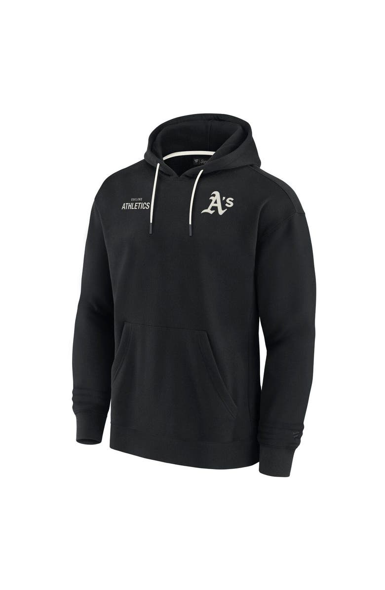 Fanatics Signature Unisex Fanatics Signature Black Oakland Athletics Elements Super Soft Fleece Pullover Hoodie, Alternate, color, Black
